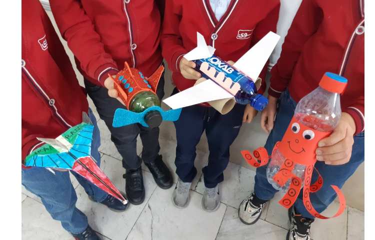 علوم:ساخت کاردستی های مختلف با وسایل بازیافتی 4