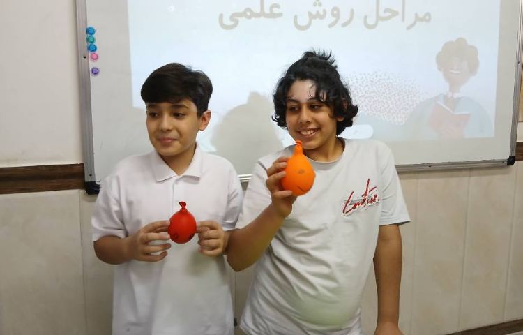 علوم_مبحث مراحل روش علمی با انجام آزمایش واکنش بین جوش شیرین و سرکه 1