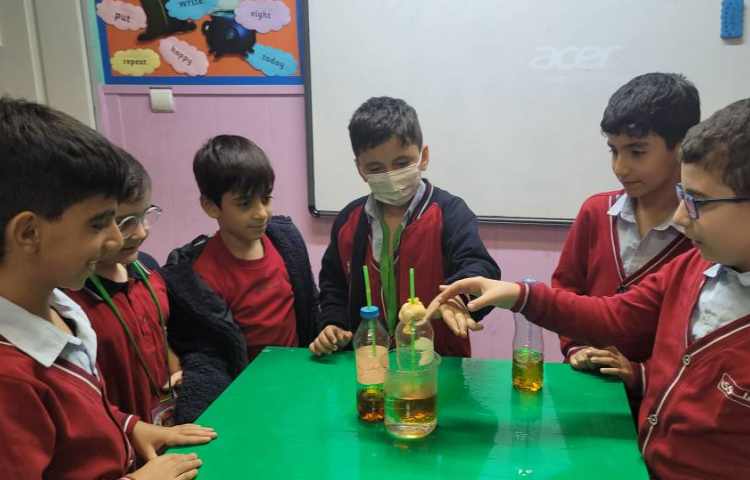 علوم :آزمایش دماسنج دست ساز 4