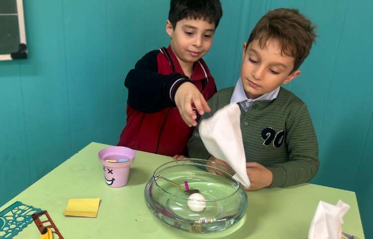 علوم، آزمایش روی آب زیر آب 2