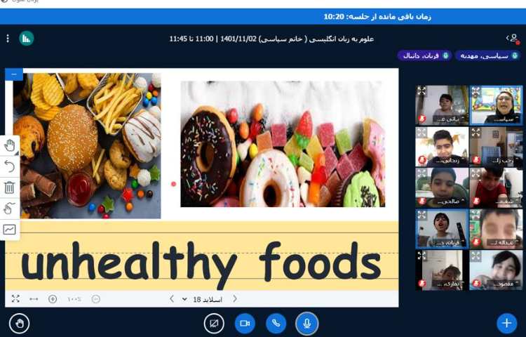 :علوم به زبان انگلیسی، هرم غدایی و غذاهای سالم و ناسالم 3