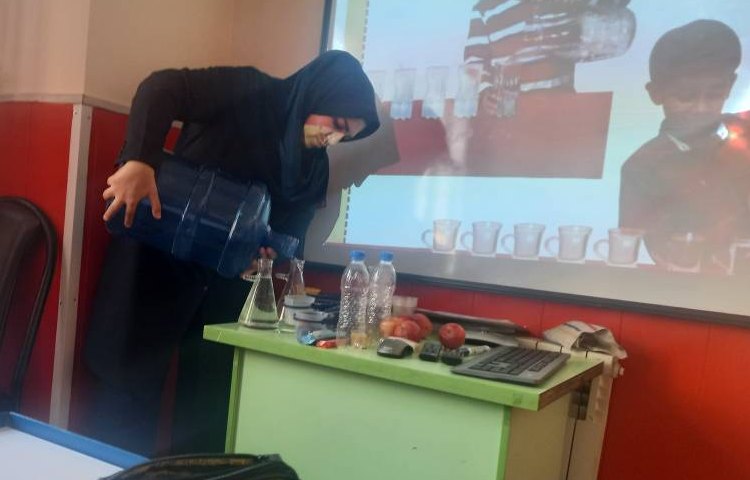 :علوم، تدریس مبحث اندازه گیری مواد(مایعات)، کلاس مریخ 1