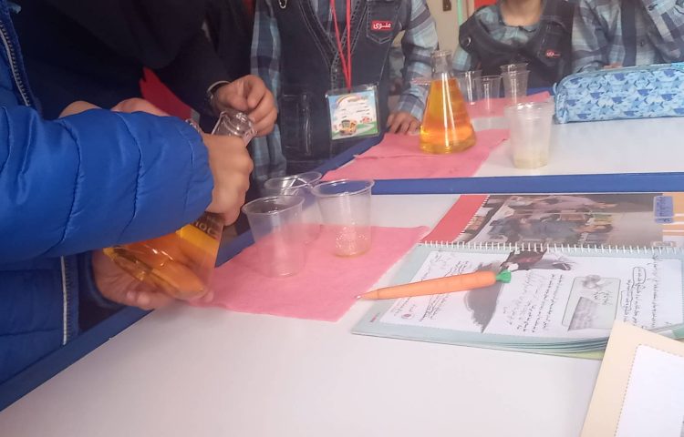 :علوم، تدریس مبحث اندازه گیری مواد(مایعات)، کلاس مریخ 2