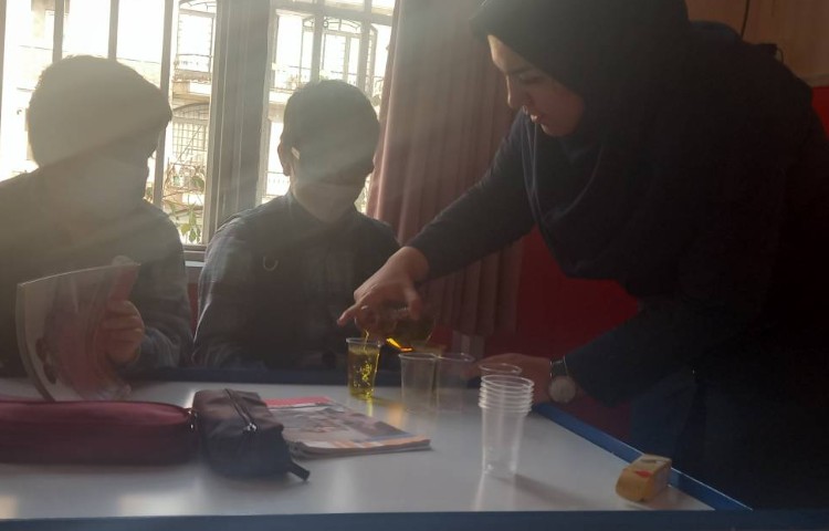 :علوم، تدریس مبحث اندازه گیری مواد(مایعات)، کلاس مریخ 4