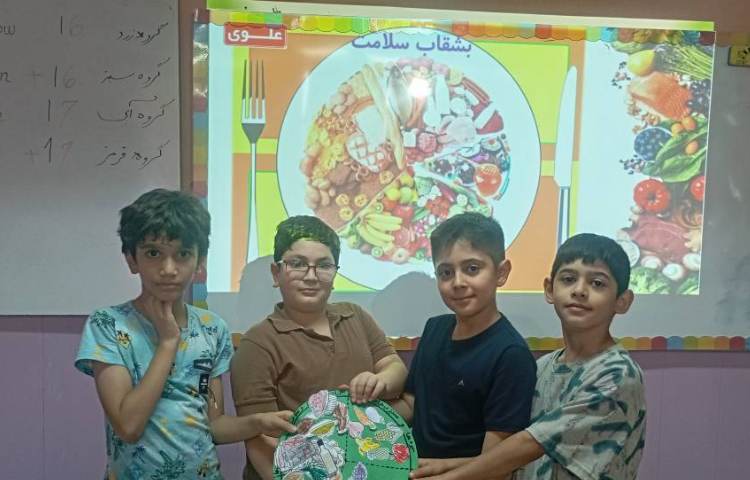 علوم ،دست ورزی مبحث هرم غذایی و بشقاب سلامت 4