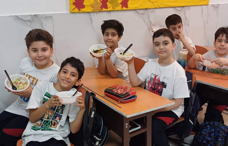 علوم دس مخلوط همراه با سرو سالاد 5