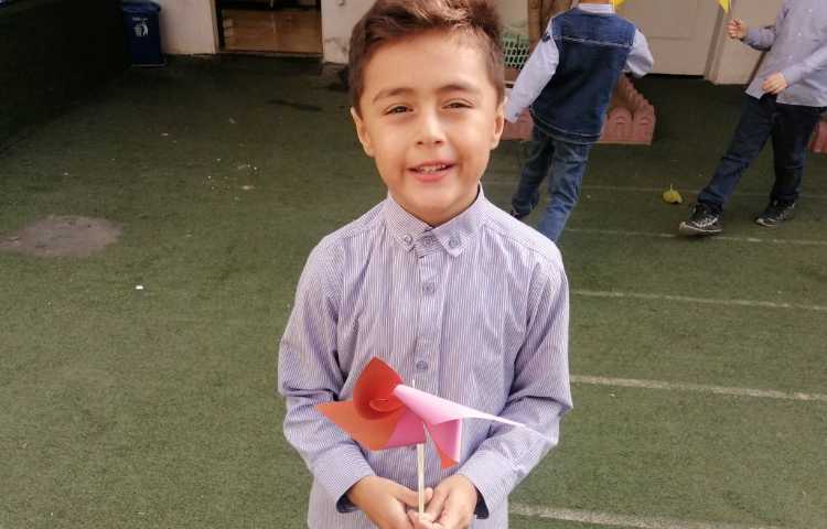 علوم : ساخت فرفره در کلاس 1