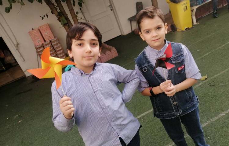 علوم : ساخت فرفره در کلاس