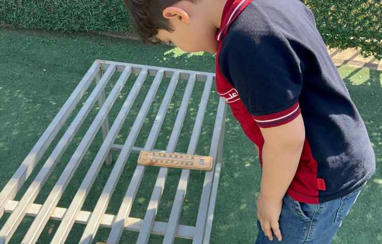 علوم، فصل سوم آزمایش تفاوت دمای محل آفتابی و سایه 5