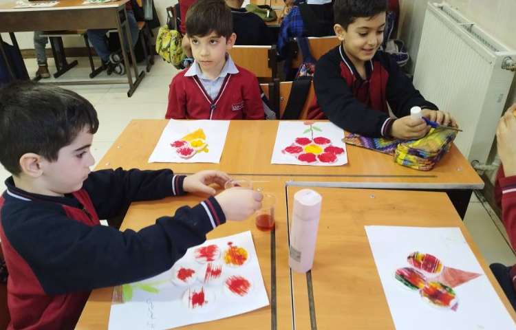 علوم فعالیت چکه های رنگی 5