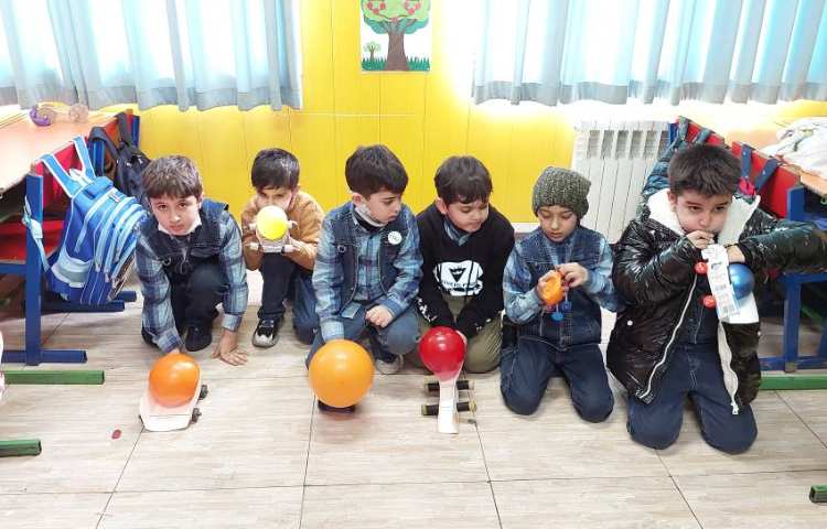 :علوم، مسابقه ماشین های بادکنکی مربوط به درس 7 1