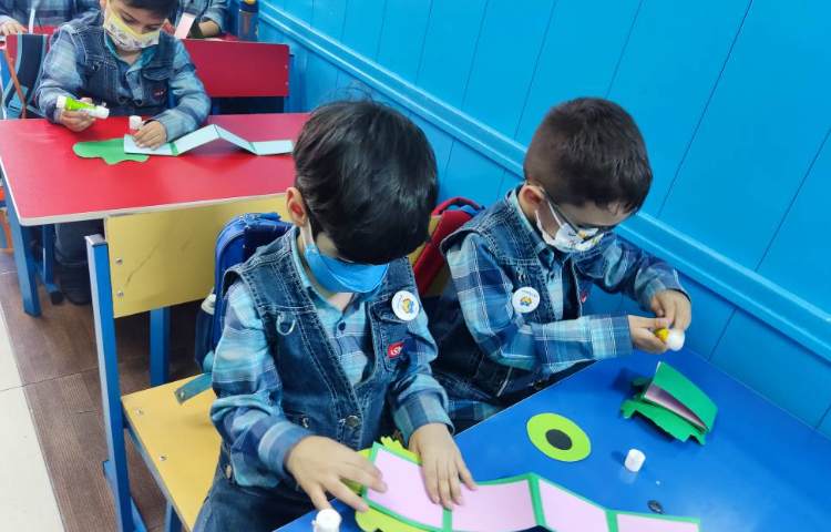 :علوم، کاردستی مربوط به مراحل رشد قورباغه 1