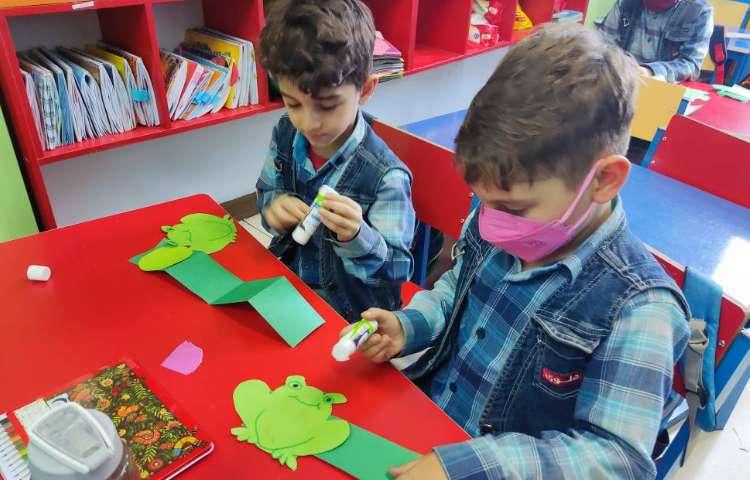 :علوم، کاردستی مربوط به مراحل رشد قورباغه 3