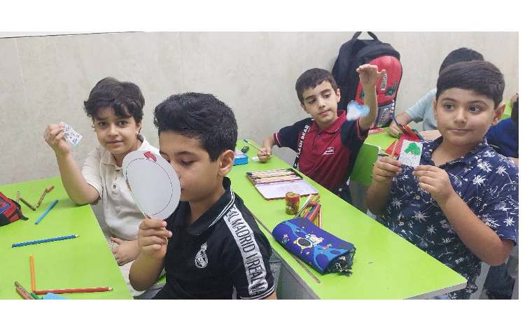 علوم :کاردستی چرخه ی اب 2