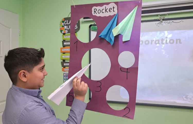 علوم Evaporation Puzzle and rocket holes 3