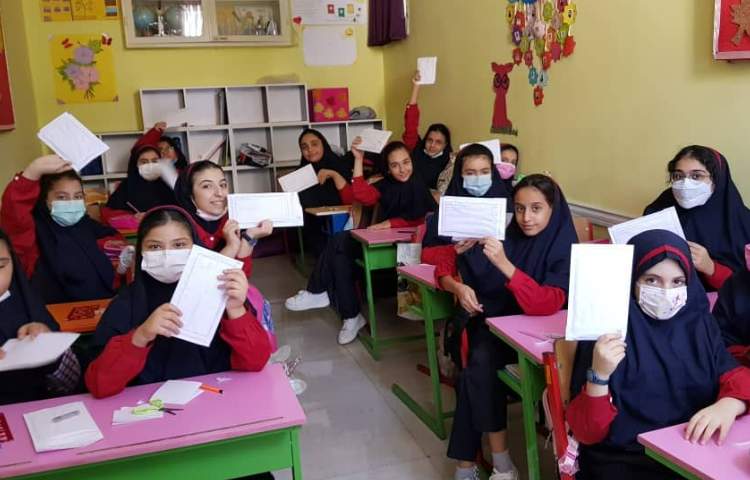 عکسHappy International Post Day practicing letter writing 2