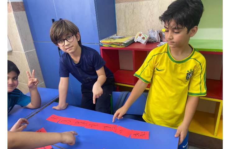 فارسی،تمرین جمله سازی(کلمات به هم ریخته) 5