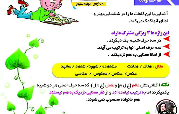 فارسی_مبحث هم خانواده _تدریس انیمیشنی 1