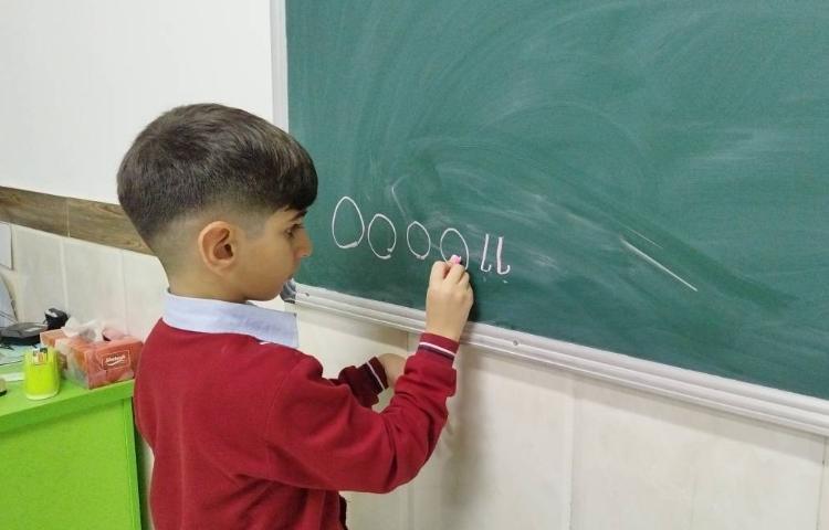 فارسی ارزشیابی تکوینی » نوشتن هر صدا یا نشانه در خانه ی خود 4