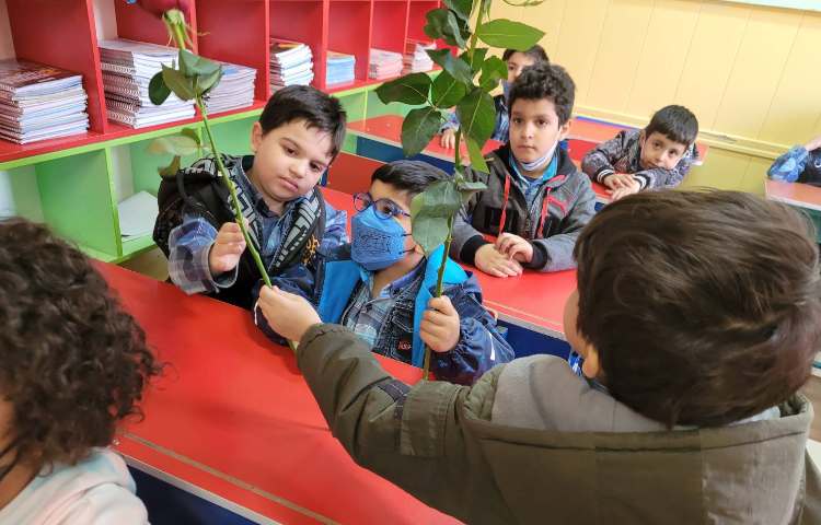 :فارسی، ایجاد انگیزه نشانه ر، کلاس انگور 7