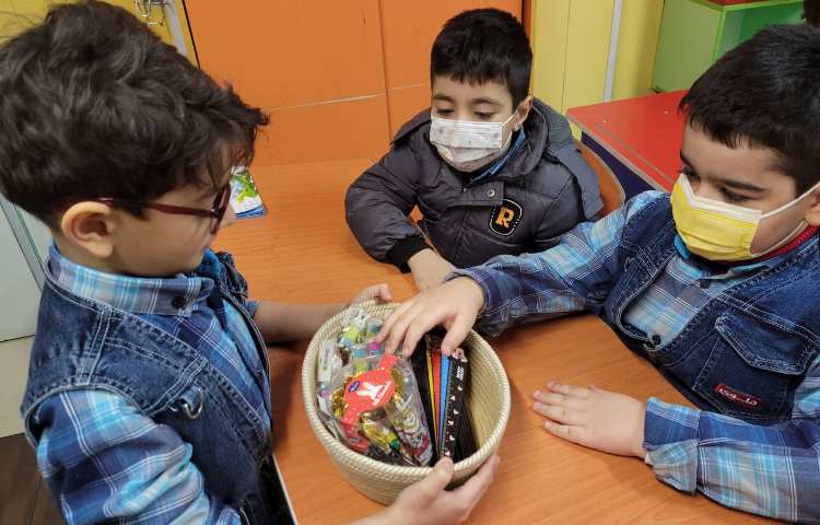 :فارسی، ایجاد انگیزه ی نشانه ی "خ"، کلاس انگور