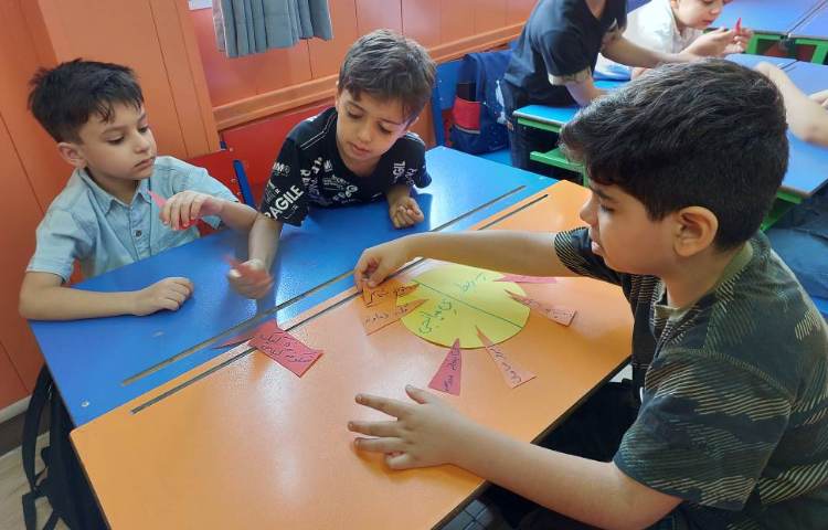 : فارسی، بازی تکرار و تمرین اِ ربط و ی میانجی