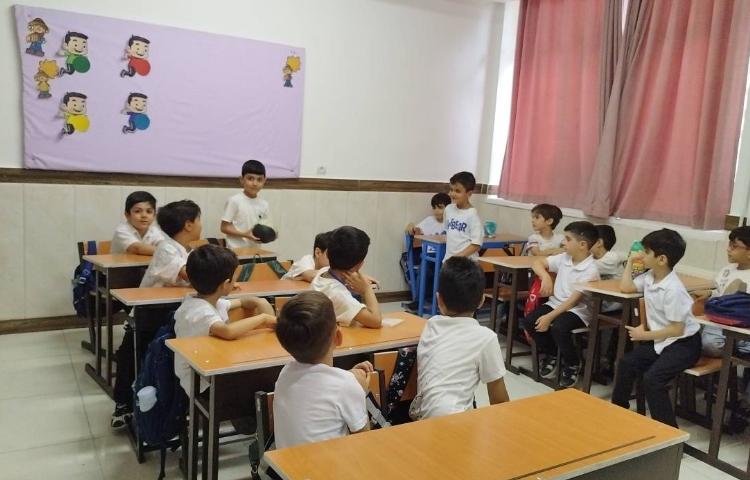 فارسی » بازی گروهی ( بازی با توپ) هدف» آشنایی با همکلاسی ها 4