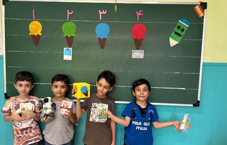 فارسی ، بخش کردن با بازی آدم آهنی