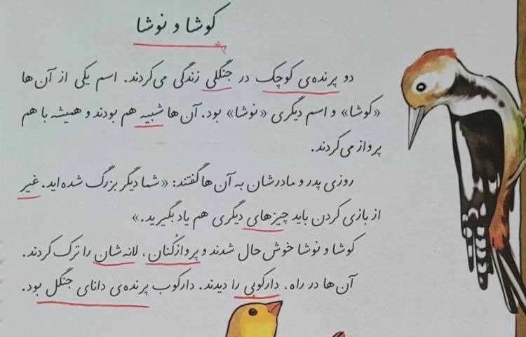 فارسی تدریس کوشا و نوشا 5