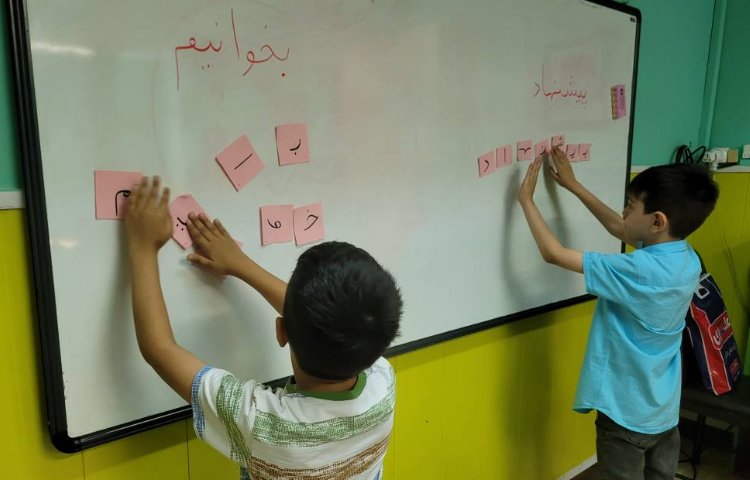 :فارسی، ساخت کلمه های چند شکلی و استثناء با استفاده از کارت حروف به هم ریخته