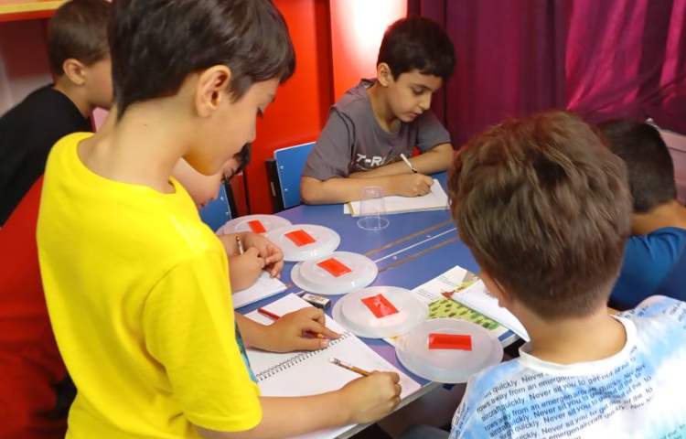 فارسی مبحث جمله سازی و قصه گویی با بازی بشقاب ها 2