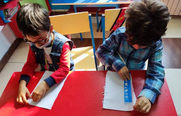 :فارسی، نحوه برش زدن کاغذ، کلاس شاپرک 4