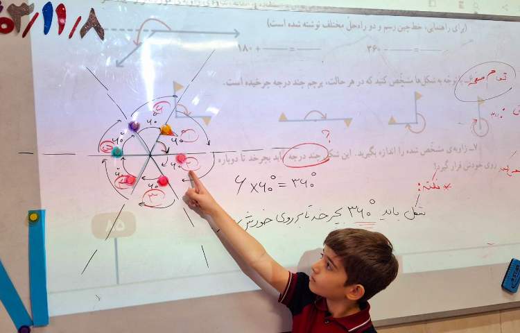 فصل چهارم ریاضی (اندازه گیری زاویه و زمان) 1