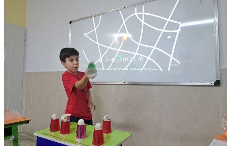 فعالیت catch the ball برای مروز مطالب 9