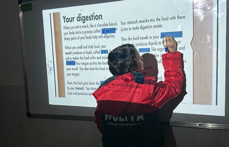 فعالیت جای خالی جهت تمرین Reading