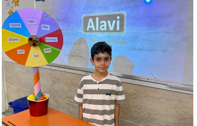 فعالیت Spinning wheel جهت جمله سازی با کلمات مرتبط با فونیکس