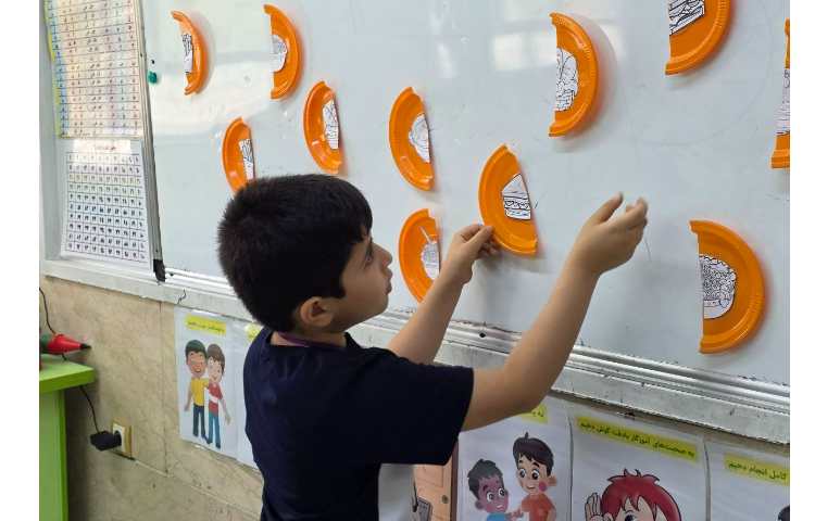 فعالیت food puzzle جهت درک بهتر لغات تدریس مواد غذایی