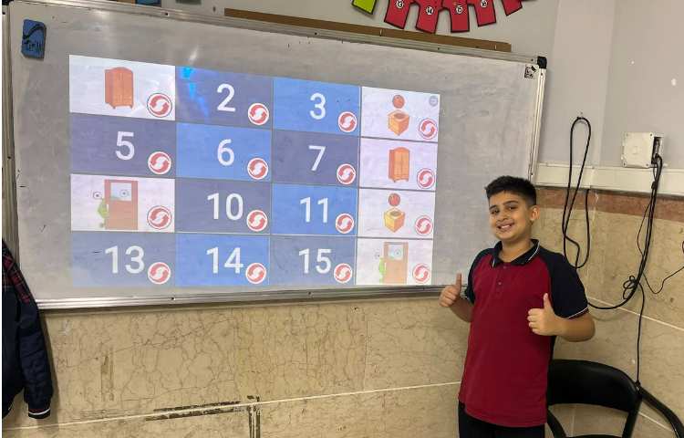 فعالیت Memory game جهت مرور لغات تدریس شده کتاب درسی 1