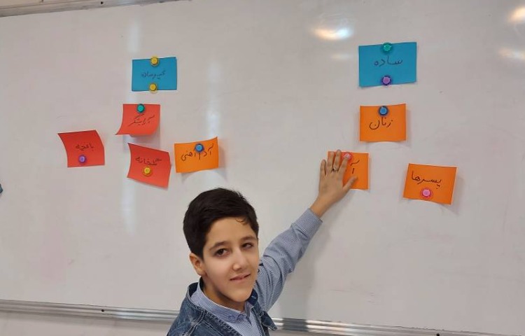 فعالیت خلاق درس فارسی " جهت دستورزبان اسم ساده و غیرساده