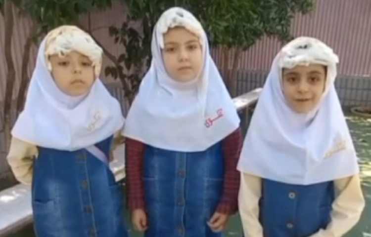 فعالیت دانش آموزان در روز جهانی کهنسال در دبستان دخترانه پرتوعلوی