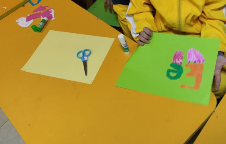 فعالیت دستورزی حرف E e پایه پیش دبستانی 7