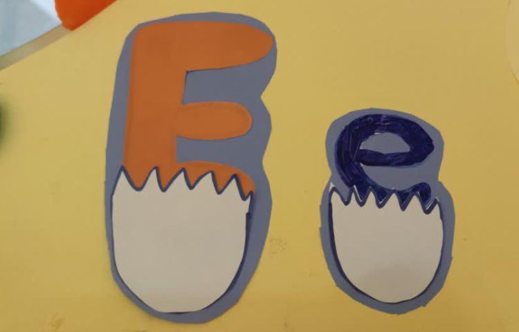 فعالیت دستورزی حرف E e پایه پیش دبستانی 9