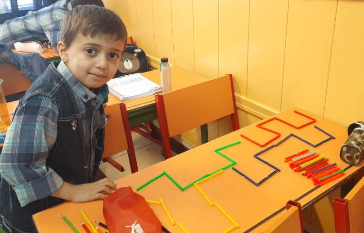 :فعالیت ریاضی،آموزش الگو، کلاس توت فرنگی