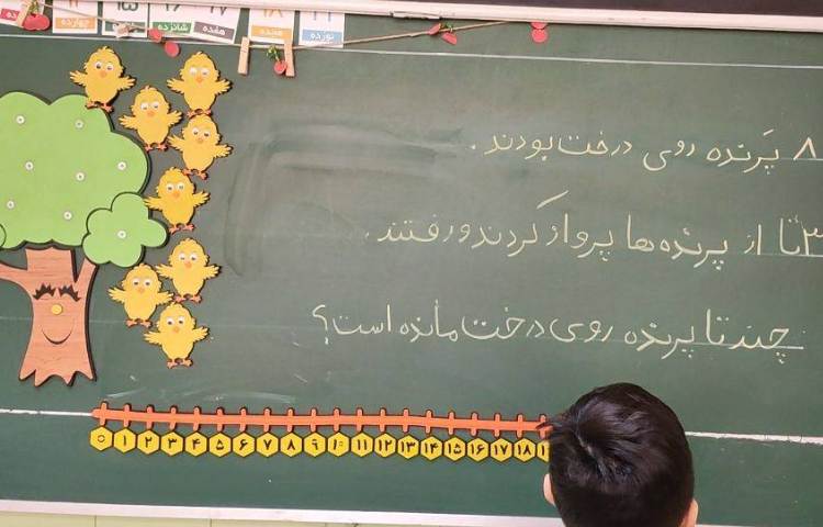 فعالیت ریاضی،حل مسئله به روش( تفریق)