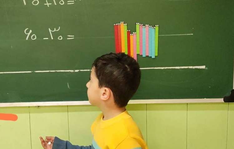 فعالیت ریاضی درک دسته های ده تایی وانجام جمع و تفریق دسته های ده تایی