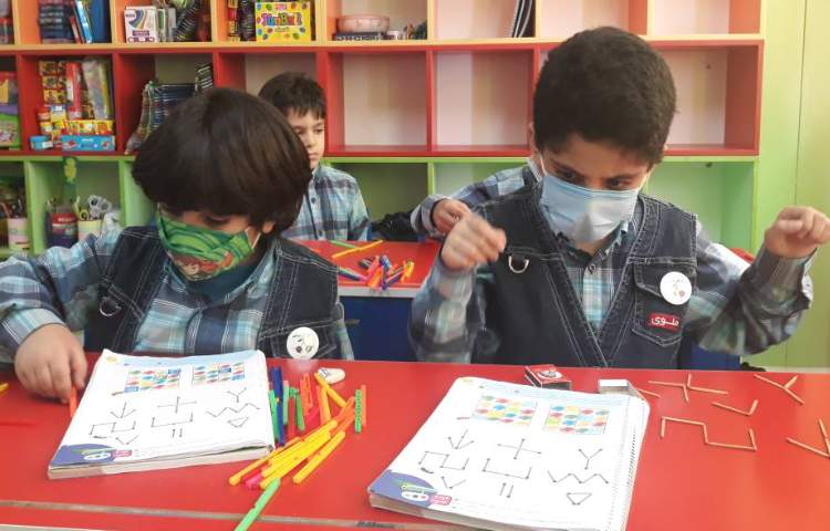 :فعالیت ریاضی مفهوم انتقال و دست ورزی ساخت الگو 9