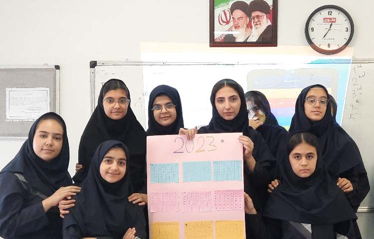 فعالیت زبانی یادگیری ماه های میلادی 1