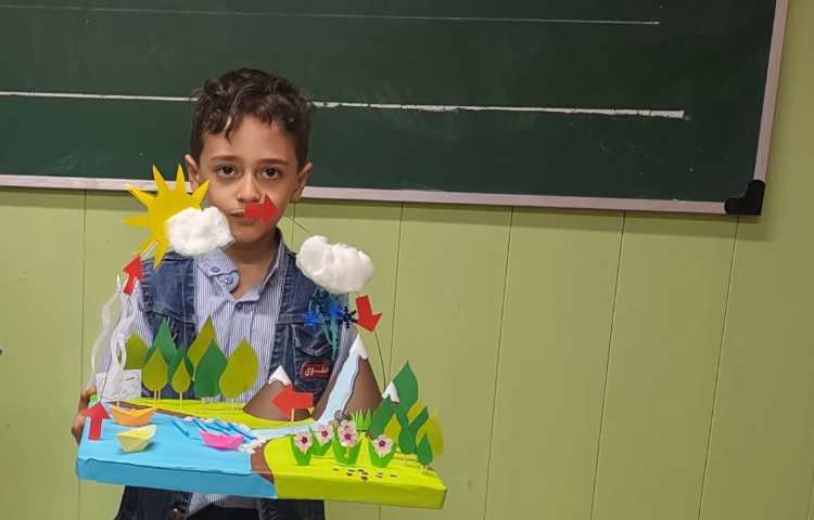 فعالیت علوم کاردستی چرخه آب 2