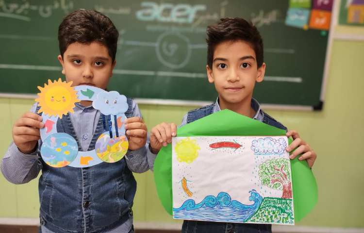 فعالیت علوم کاردستی چرخه آب 3