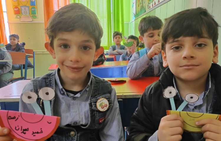 فعالیت فارسی: کاردستی حلزون (تثبیت ح) 11